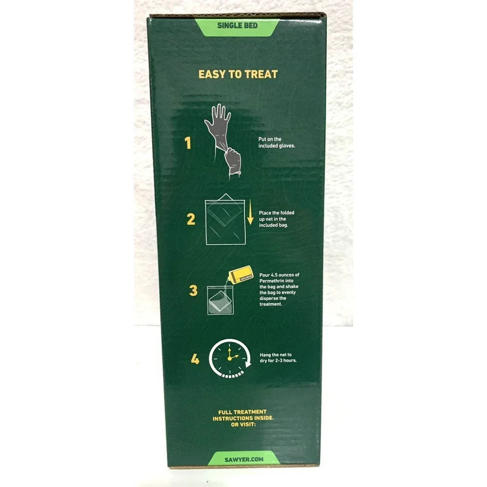 Treatable Mosquito Bed Net w/ Treatment Kit, by Sawyer BRAND NEW